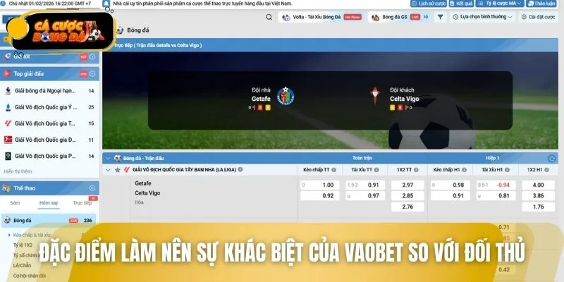 Nhà cái VAOBET sở hữu kho dữ liệu phân tích kèo chuyên sâu